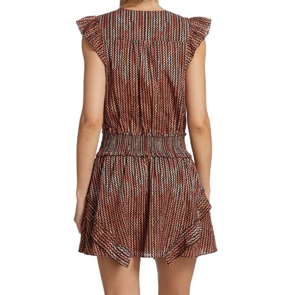 NEW RAMY BROOK NY Deco Rose Striped Jessie Mini Dress Size S - Picture 2 of 10